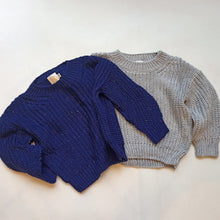 Chunky Knit jumper - Navy speckle
